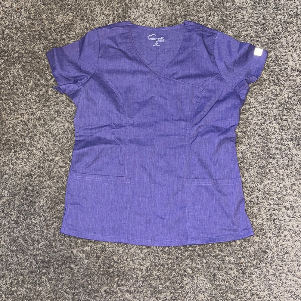 Purple scrub top